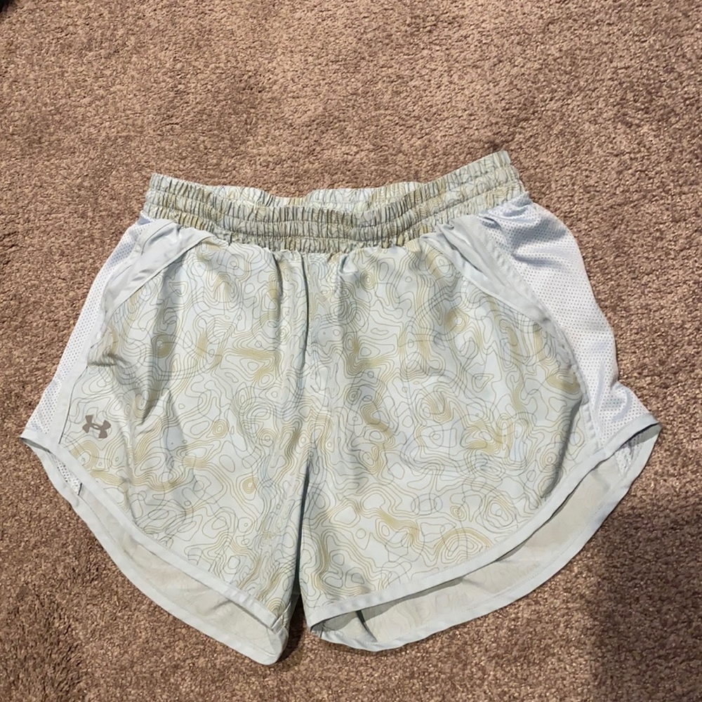 Under Armour athletic shorts blue w pattern